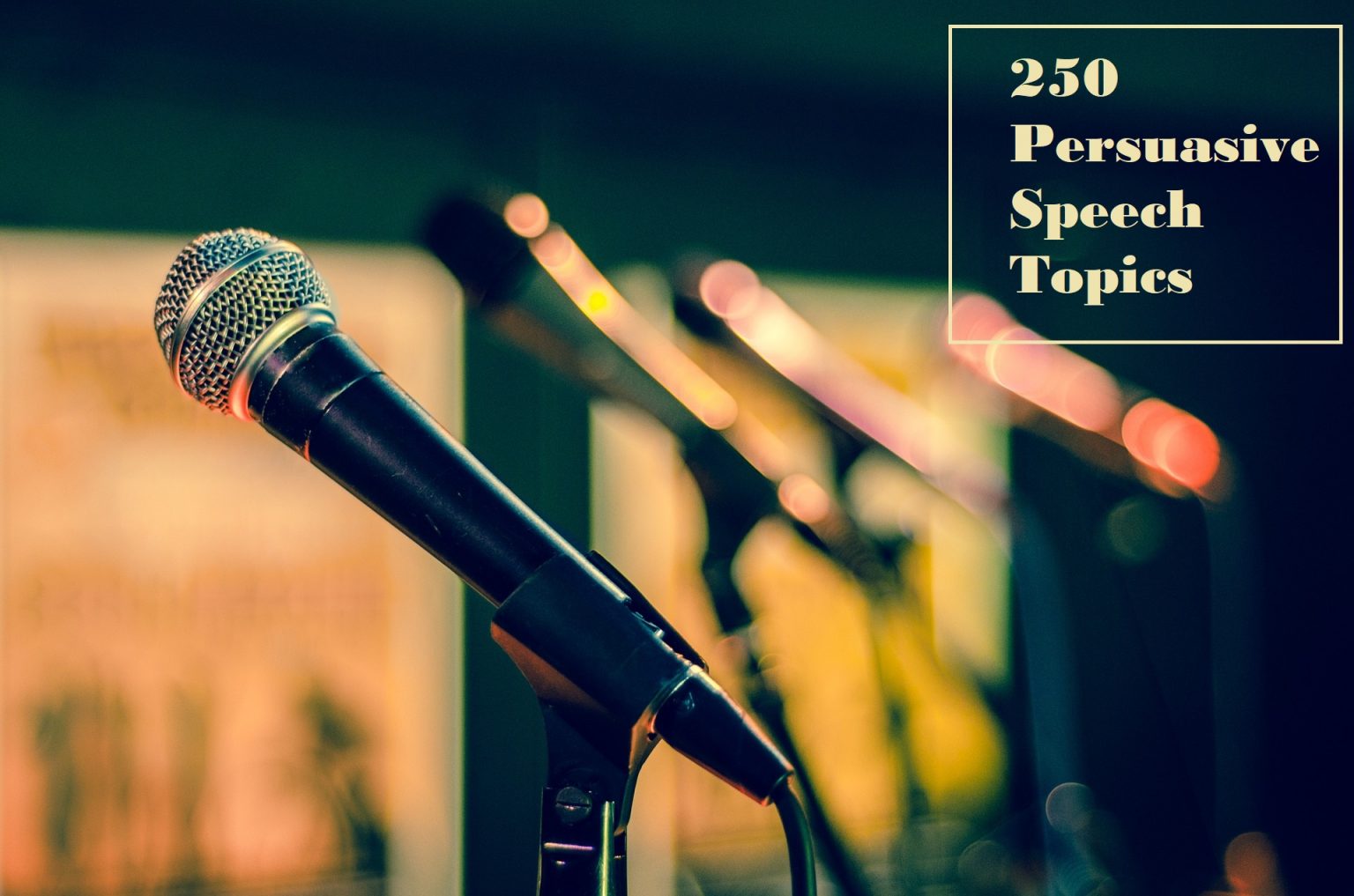 what are topics for persuasive speeches