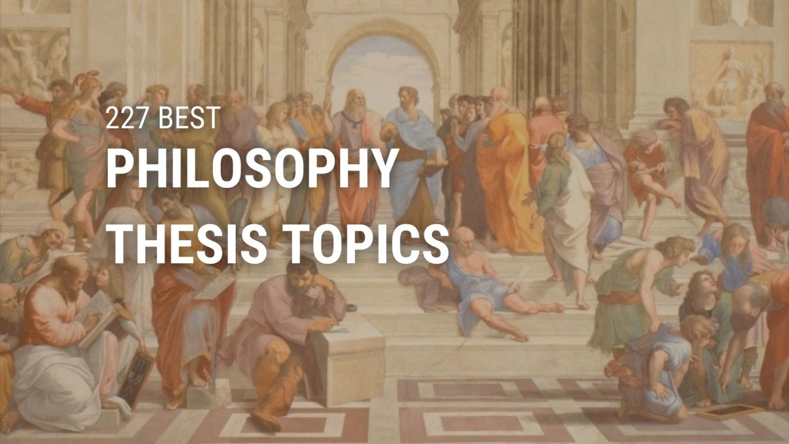 research topic about philosophy