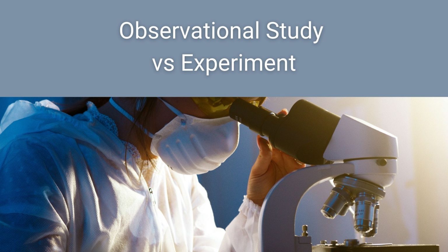 observational vs an experiment