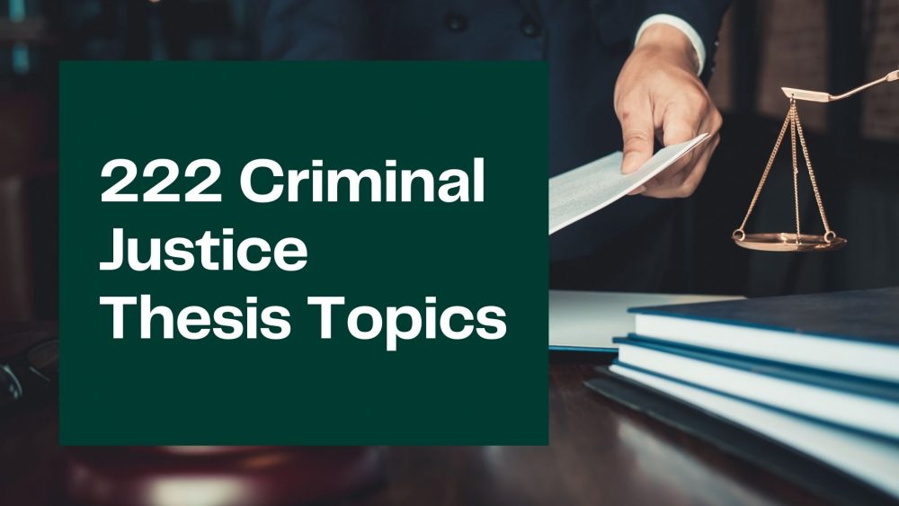 proposal title best topic in criminology thesis