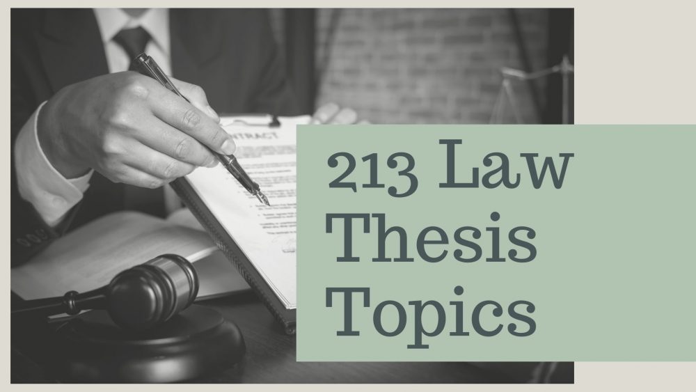 law thesis topics