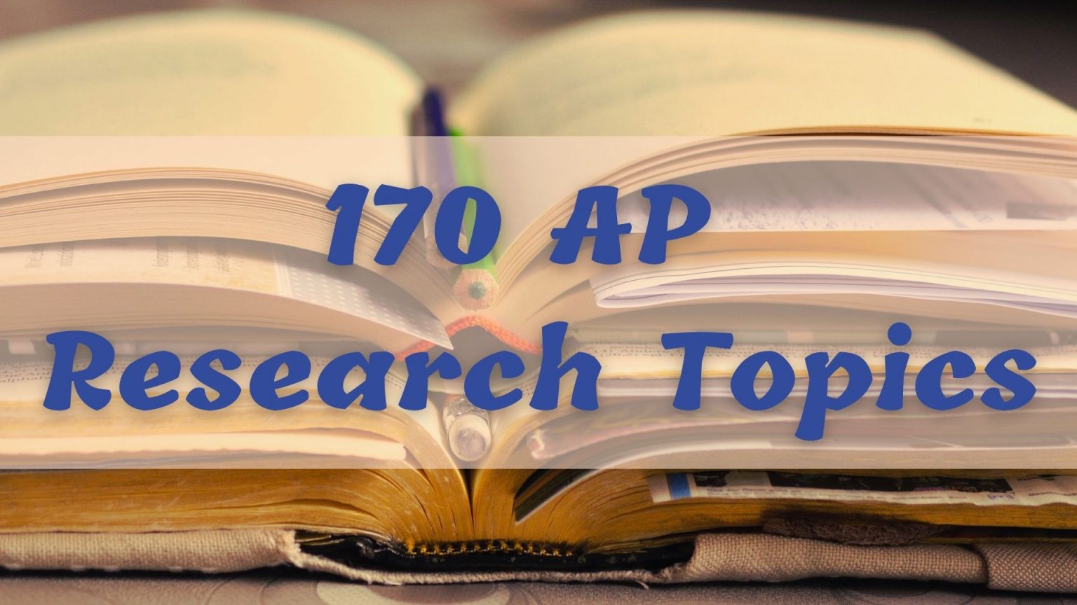ap research topic selection