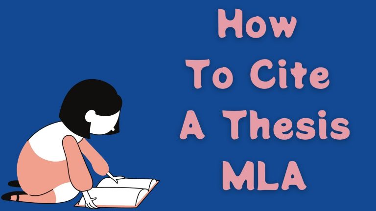 how to cite a doctoral thesis mla