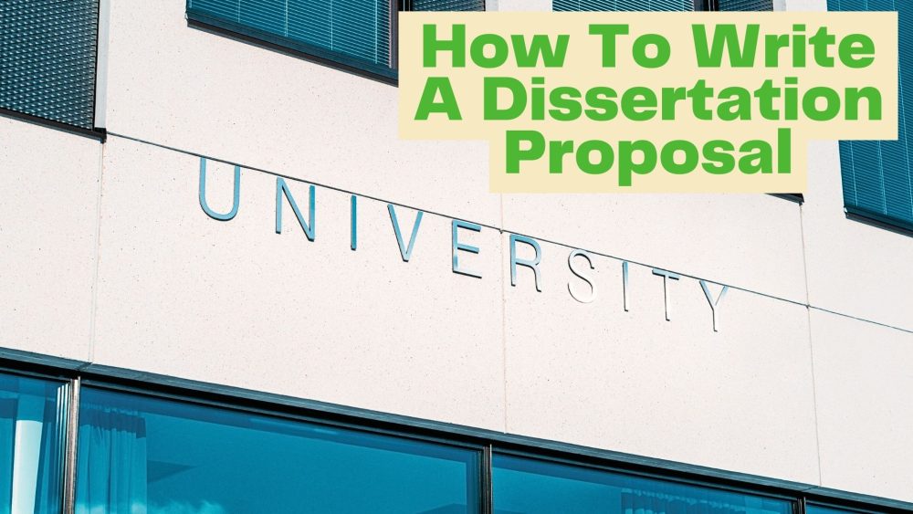 how to write a dissertation proposal