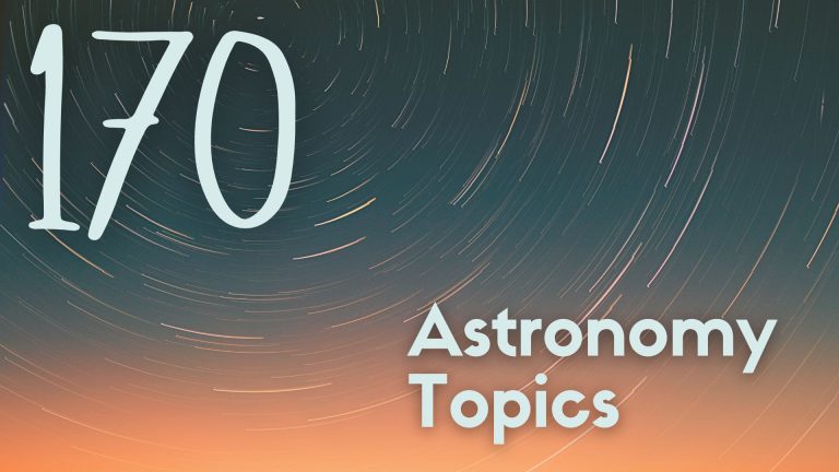 astronomy research topics for high school students