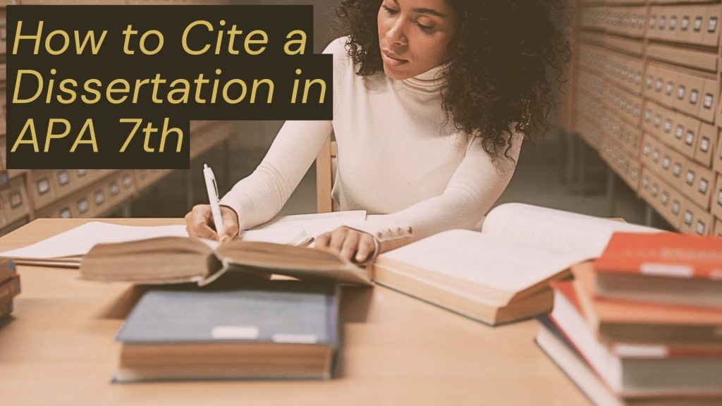 how to cite dissertation apa 7th edition